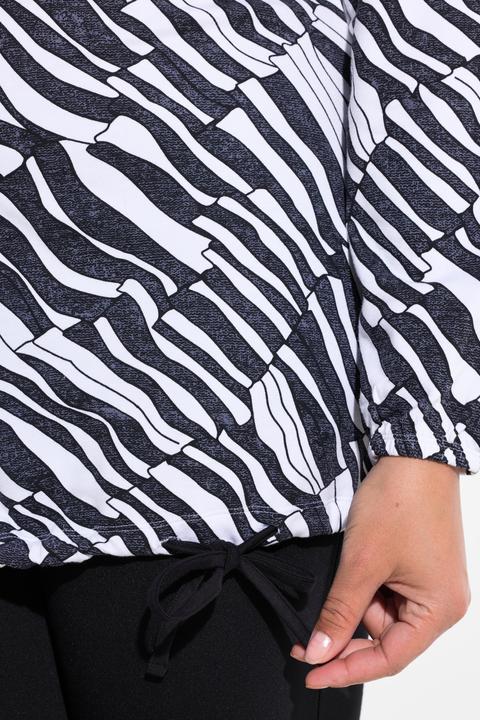 Produktbild Miamoda T-Shirt, Classic Fit, Grafikmuster, Saum-Bindeband (42)