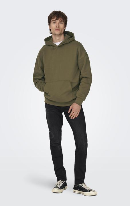 Immagine prodotto Only & Sons Felpa con cappuccio a tinta unita (XL)