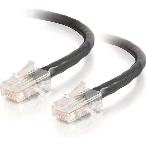 C2G Kabel / 1 m Assem Xover Black CAT5E PVC (U/UTP, CAT5e, 1 m), Netzwerkkabel