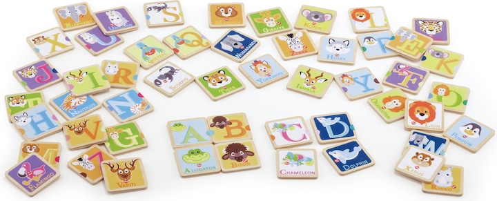 Immagine prodotto Trudi di Sevi 88013 Gioco di memoria in legno con motivi animali, combina lettere e immagini