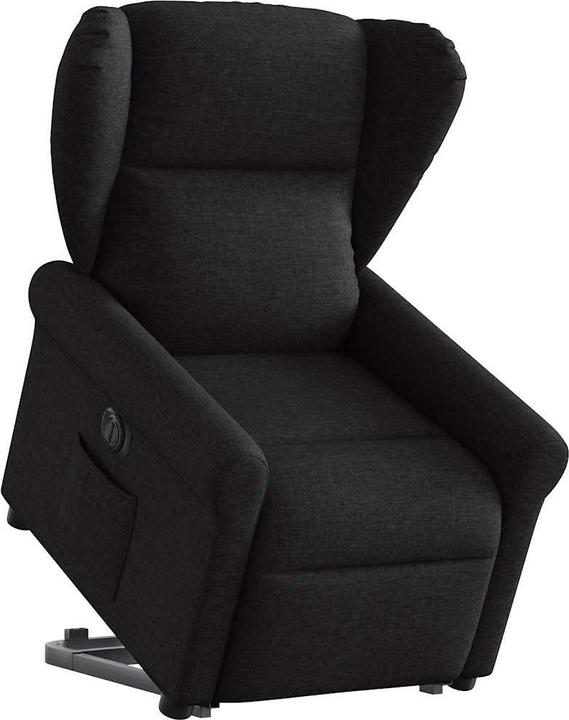 Actual product image VidaXL Electric massage chair with stand-up aid black fabric