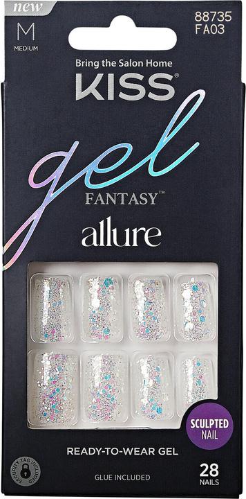 Produktbild KISS Gel nails Gel Fantasy Allure - How Dazzling 28 pcs (Kunstnägel, How Dazzling)