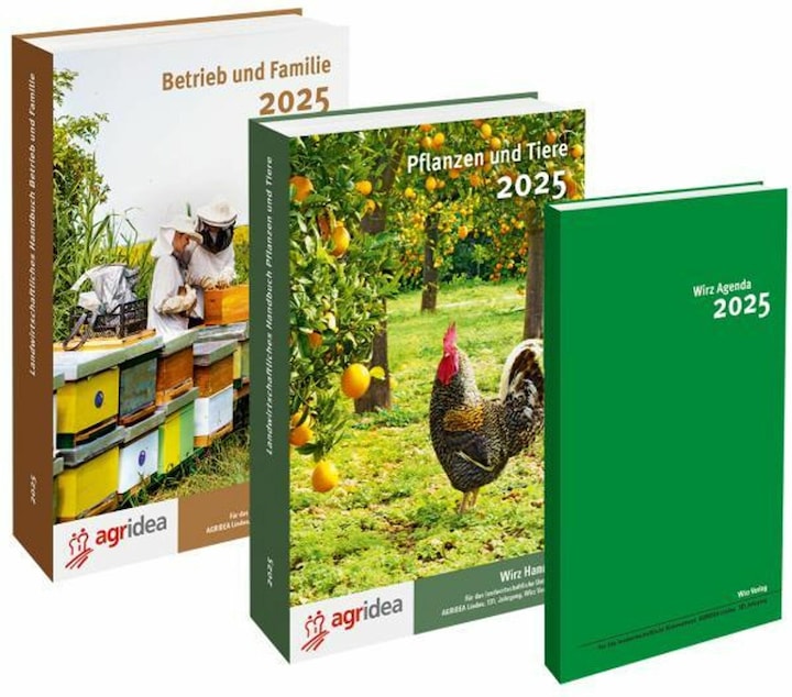 Wirz 2025 / Wirz Set, bestehend aus beiden Handbüchern und Agenda (Deutsch)