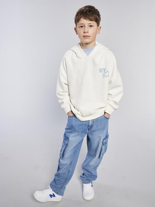 Immagine prodotto Jonen Jungen Kapuzensweatshirt mit Prints vorn und hinten (128)