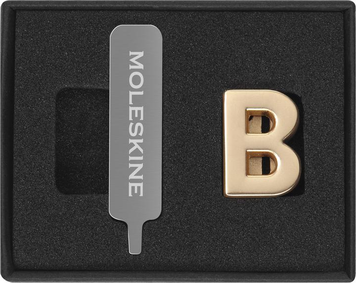 Produktbild Moleskine Pin Buchstabe B Gold