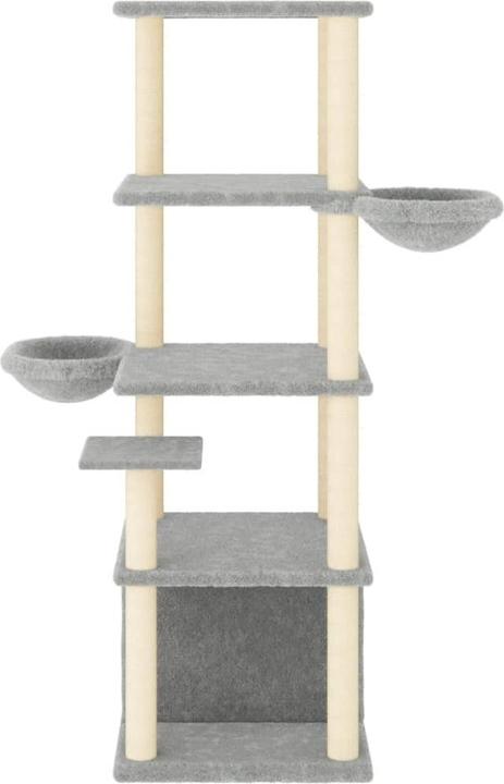 Actual product image vidaXL Kratzbaum (147 cm, Light grey)