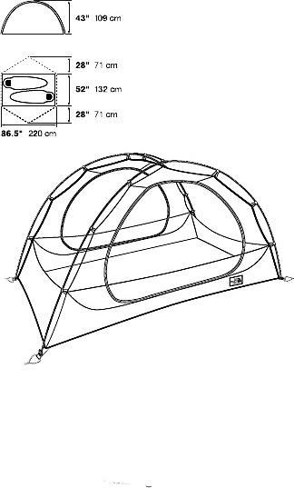 Produktbild North Face Talus Eco 2 Zelt (Kuppelzelt, 2.82 kg, 2 Personen)