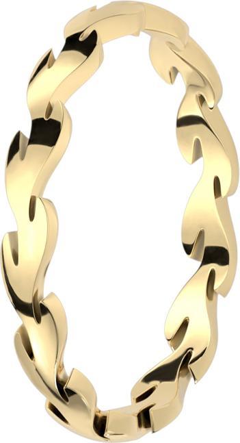 Image du produit Star Piercing Bague plaquée or Feuille d'éternité (sans laiton, Acier chirurgical 316L)