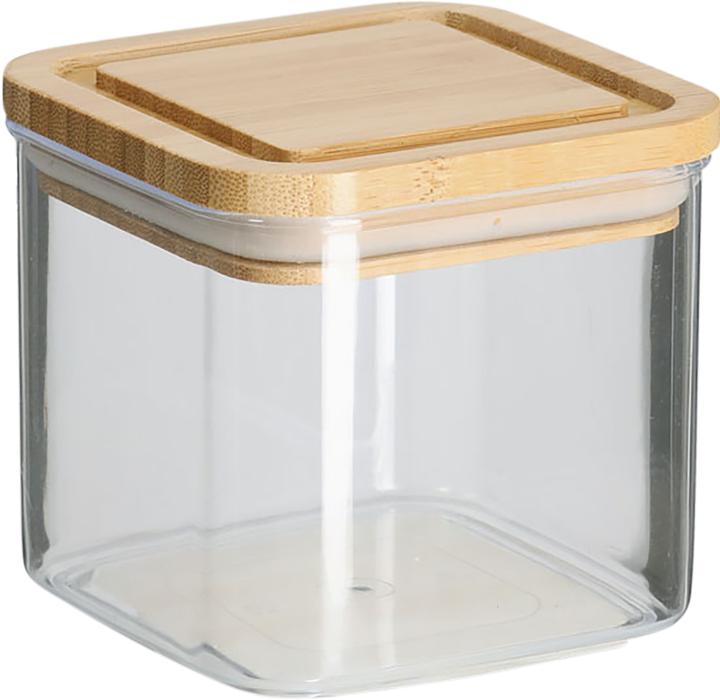 Actual product image Zeller Present Storage jar w. bamboo lid, 500 ml, plastic (0.50 l)