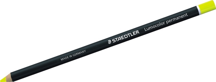 Actual product image Staedtler Lumocolor Permanent - Glasochrom - Marker (Yellow, 1 x)