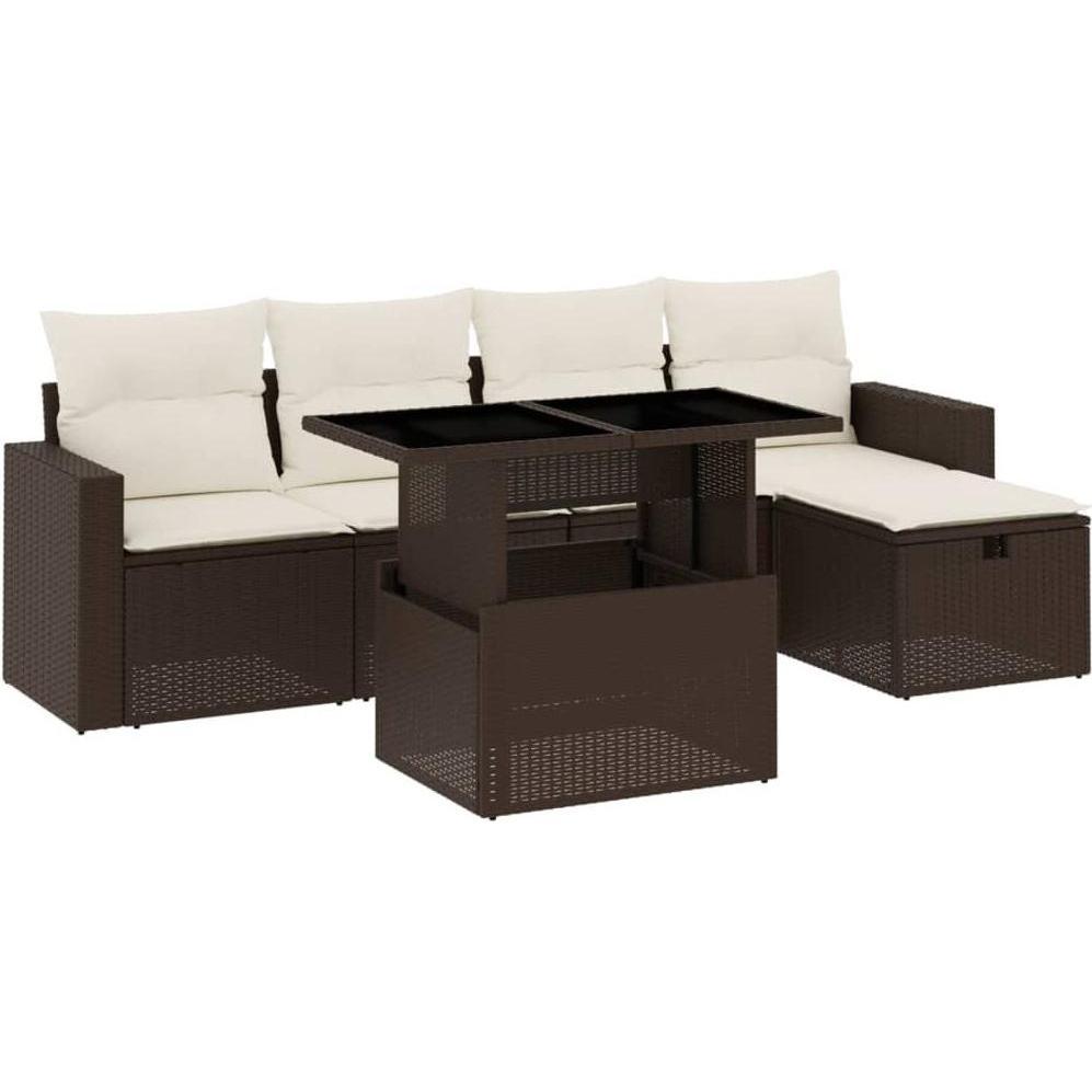 VidaXL, Gartenlounge, 10-tlg. Garten-Lounge-Set mit Kissen