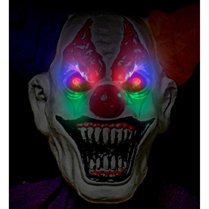 Actual product image Widmann Horror Clown With Pulsating Flashing Colour Changing LED Eyes 232 cm (1 pcs.)