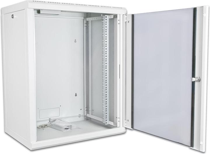 Produktbild Wirewin 19" einteiliger Wandschrank, grau (18 HE, 19 Zoll Rack)