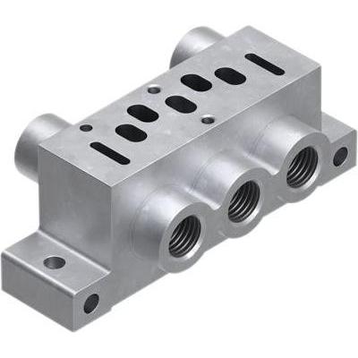 Festo ISO 15407-1 Individual Valve Sub-base (Vari), Accessori di elettronica + Alloggiamento, Argento