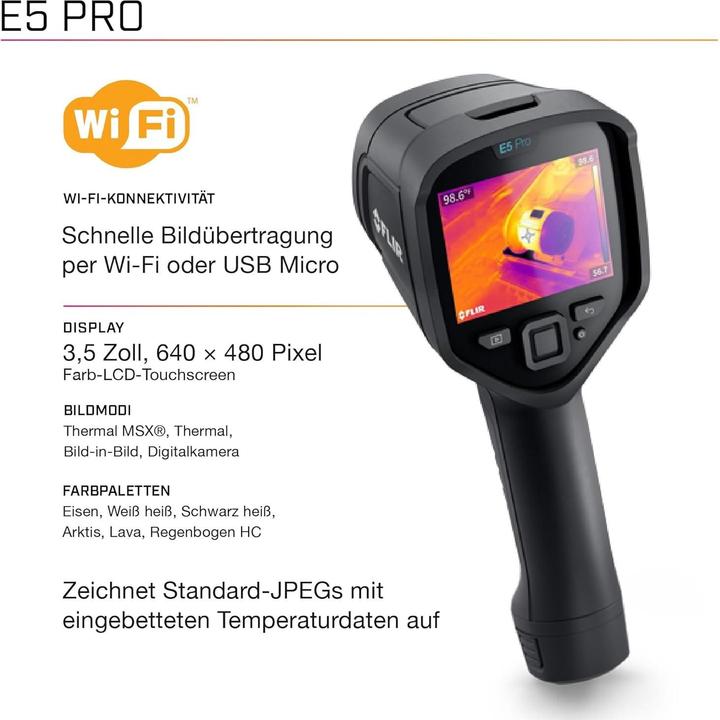 Actual product image Flir E5 Pro Infrared Camera