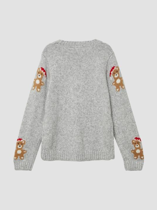 Produktbild s.Oliver Strickpullover Weicher Strickpullover mit Weihnachtsmotiven (128, 134)