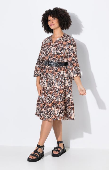 Produktbild Angel of Style Kleid, A-Linie, Musselin, Leo-Muster, Volants (58)