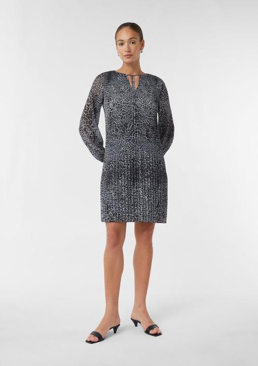 Image du produit Comma Kleid Plissiertes Chiffonkleid mit All-over-Print (34)