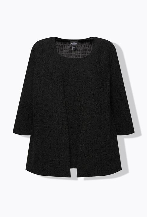 Immagine prodotto Ulla Popken Maglia 2-in-1 con glitter, scollo a V e maniche a 3/4 (56)