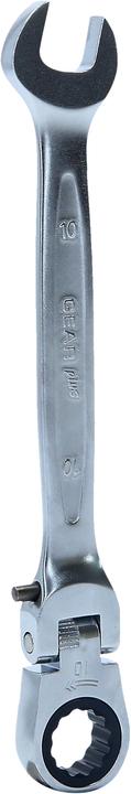 Actual product image KS Tools GEARplus joint ratchet ring open end wrench lockable (10 mm)