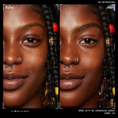 Actual product image NYX Professional Make-Up Bare With Me Concealer Serum (10 Camel)