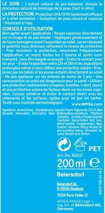 Produktbild NIVEA Sun Protect & Bronze SPF20 200 ml (Sonnenspray, SPF 20, 200 ml)