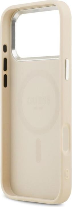 Image du produit Guess Smooth PU Leather Peony Pattern Case für Apple iPhone 17 Pro Max - beige (Apple iPhone 17 Pro Max)