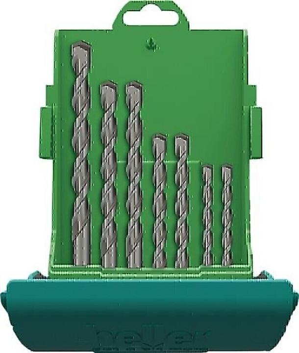 Heller Beton-Spiralbohrer-Set 7teilig (8 mm, 6 mm, 12 mm, 4 mm, 5 mm, 10 mm)