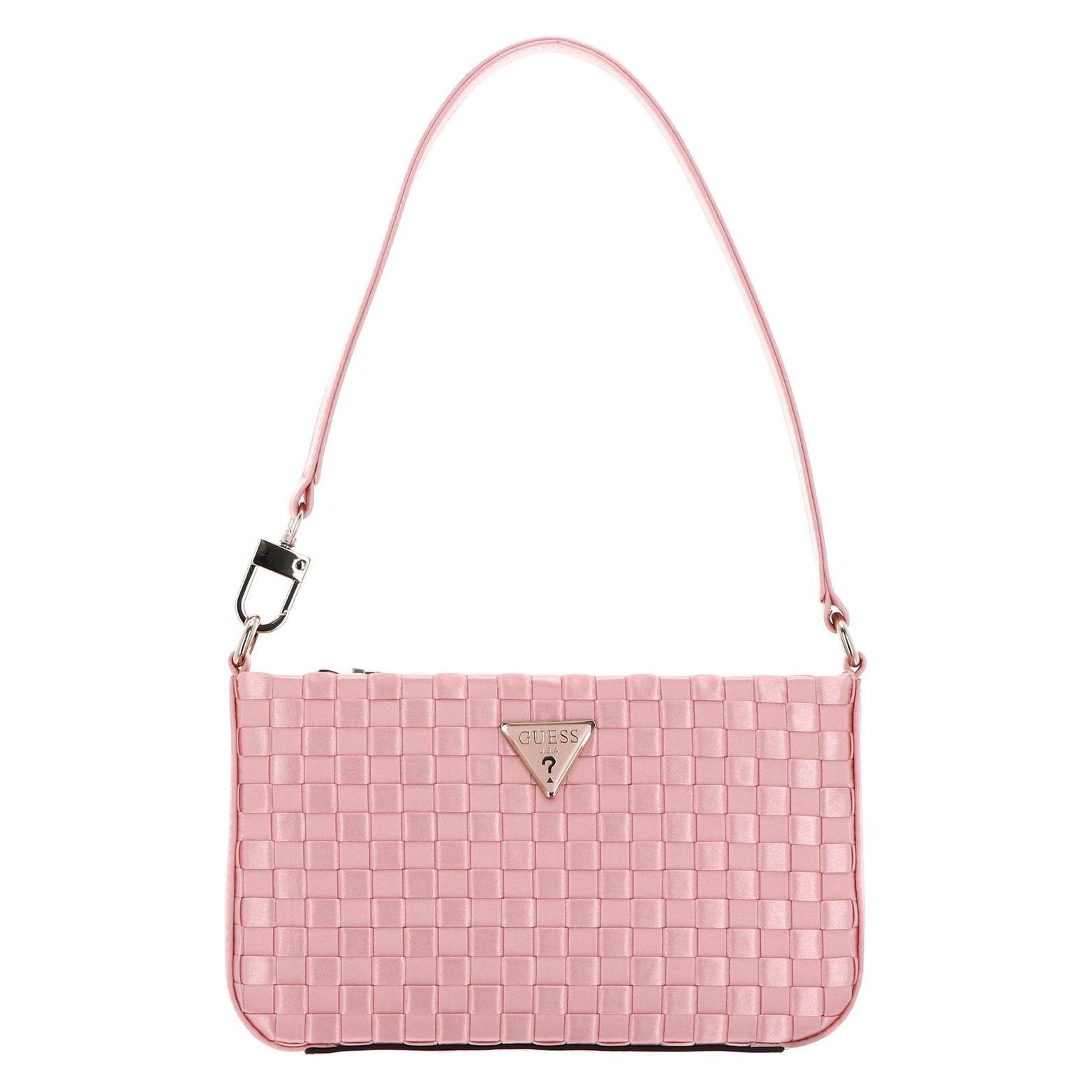 Guess, Damen, Handtasche, Twiller Mini Top Zip Shoulder Bag, Rosa