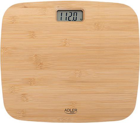 Actual product image Adler Bathroom Bamboo Scale AD 8173 Maximum weight (capacity) 150 kg, Accuracy 100 g (150 kg)