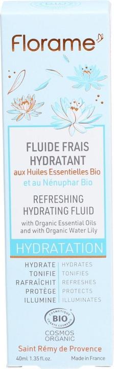 Actual product image Florame Fresh BIO-Fluid moisturising water lily - 40ml - (40 ml)
