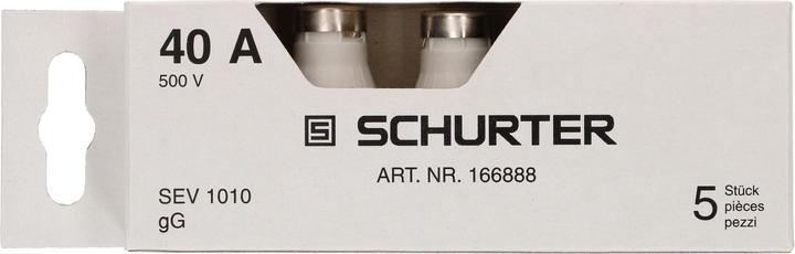 Actual product image Max Hauri Schurter DT, 5 pieces (40 A)