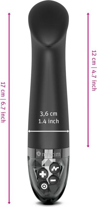 Image du produit Mystim Vibromasseur Right on Ron eStim Noir