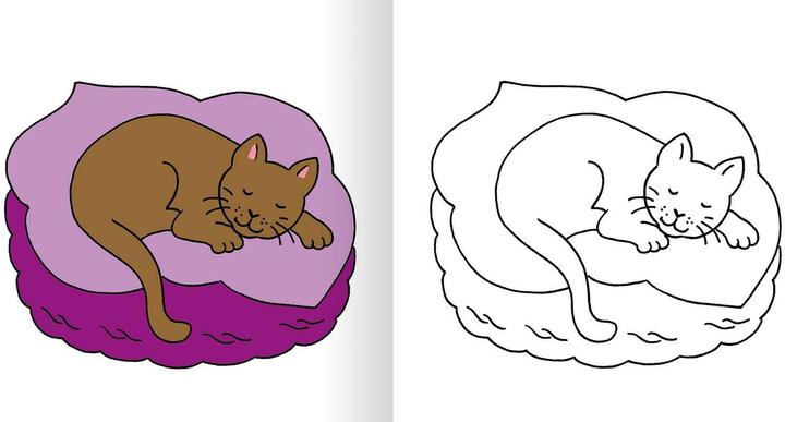 Actual product image My first thick colouring book Colourful animal world