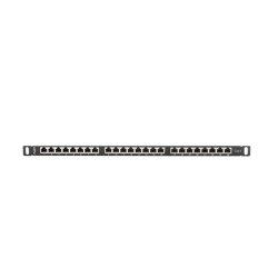 Lanberg PPS6-0024-B Patch Panel 0.5U, Server Zubehör, Schwarz