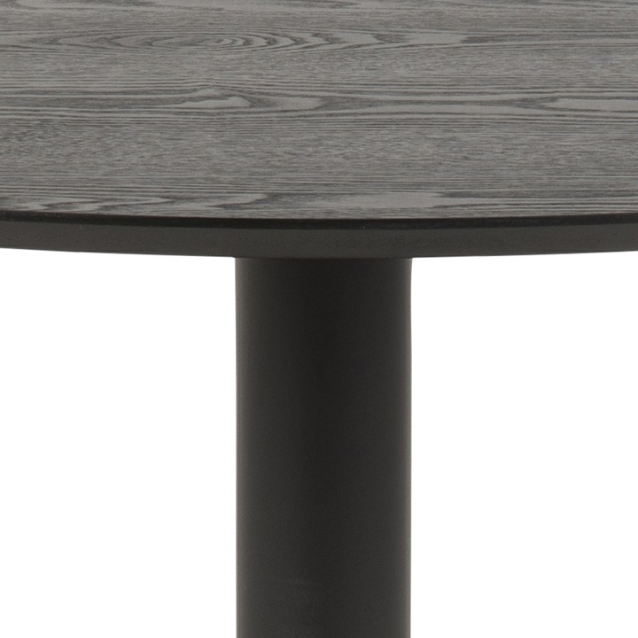 Immagine prodotto AC Design Tavolo da pranzo Barcellona impiallacciato in frassino nero rotondo (110 x 74 cm)