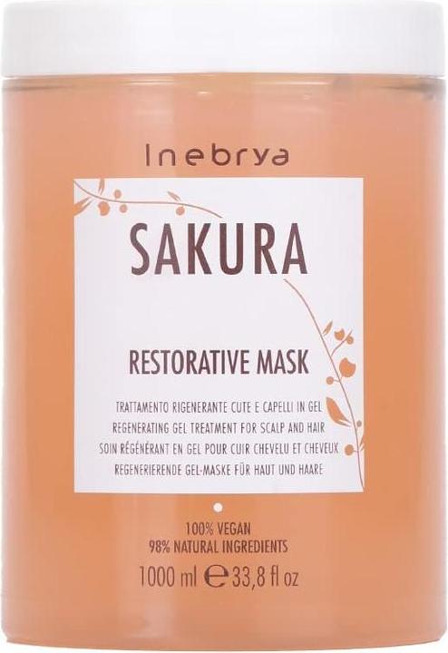 Inebrya Sakura Regenerating Gel Treatment For Scalp & Hair regenerująca maska do włosów 1000ml (1000 ml)