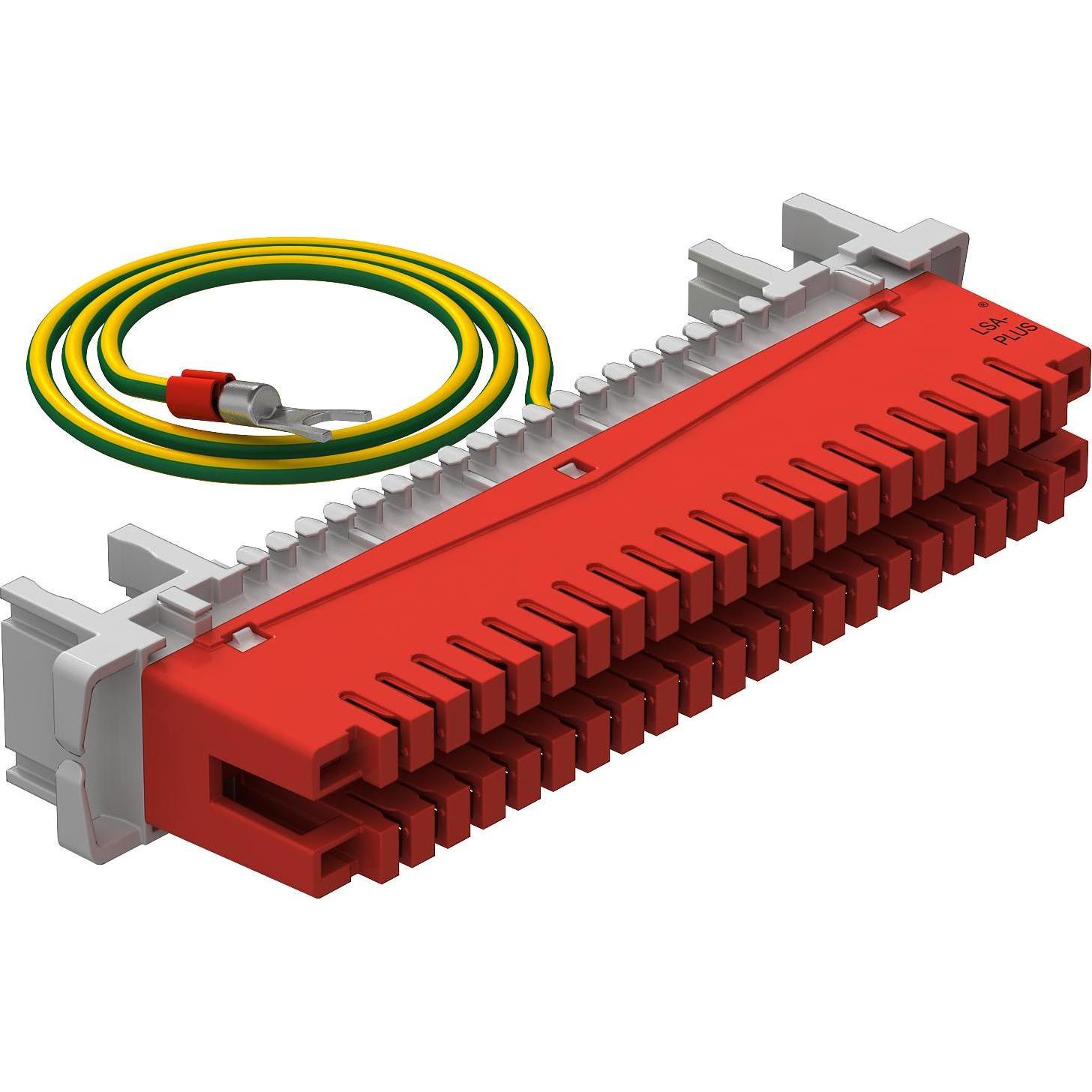 OBO Bettermann, Protezione contro le sovratensioni, Nastro di messa a terra a 34 poli per LSA Plus 34- 5084016
