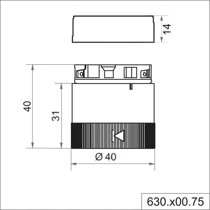 Produktbild Werma Terminal element KS40 Black