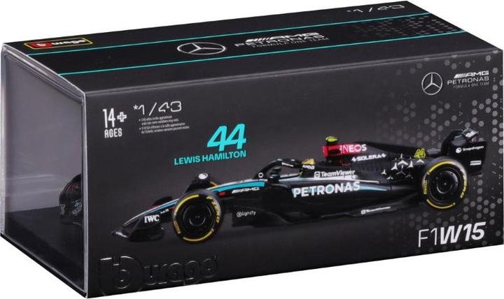 Produktbild Bburago Mercedes-AMG F1 W15 1/43 Hamilton 2024