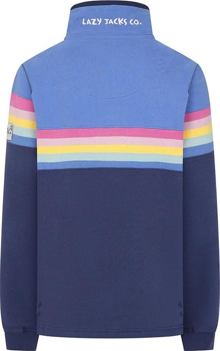 Actual product image Lazy Jacks Womens/Ladies Button Neck Sweatshirt (36)