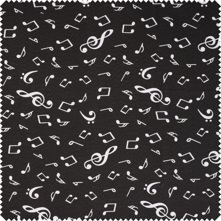 Produktbild VBS Dekostoff Leinenoptik "Musiknoten", 140 cm breit, Meterware