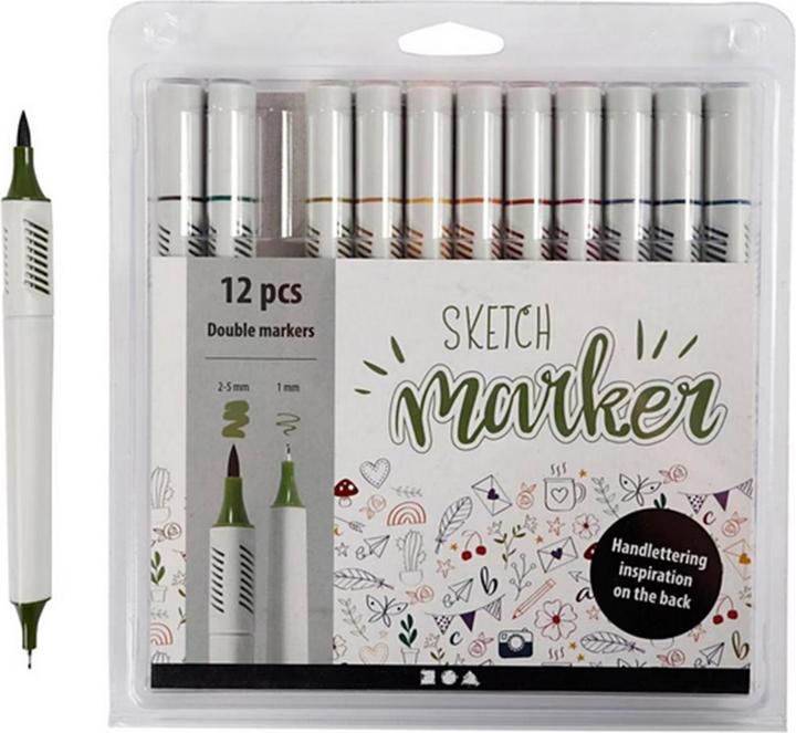 Produktbild Creativ Company Fasermaler Sketch Marker (12x)