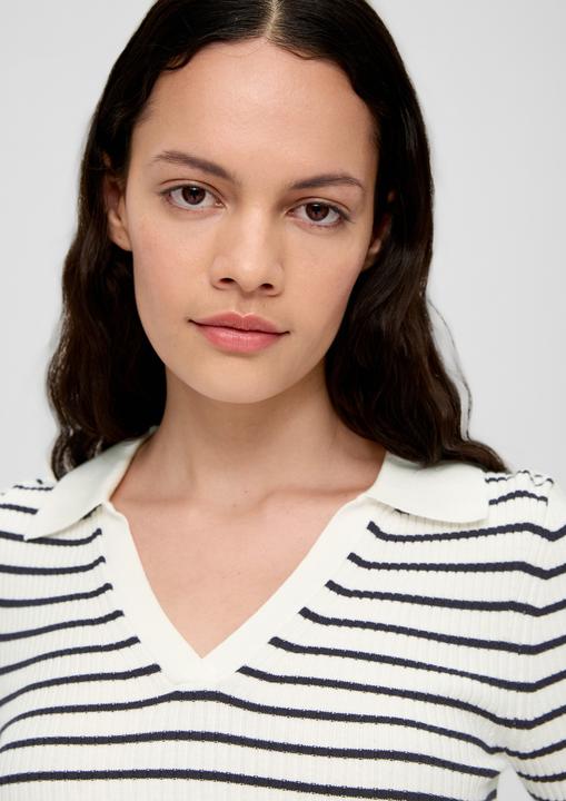 Actual product image S.Oliver Strickpullover Gestreifter Strickpullover aus Viskosemix (42)