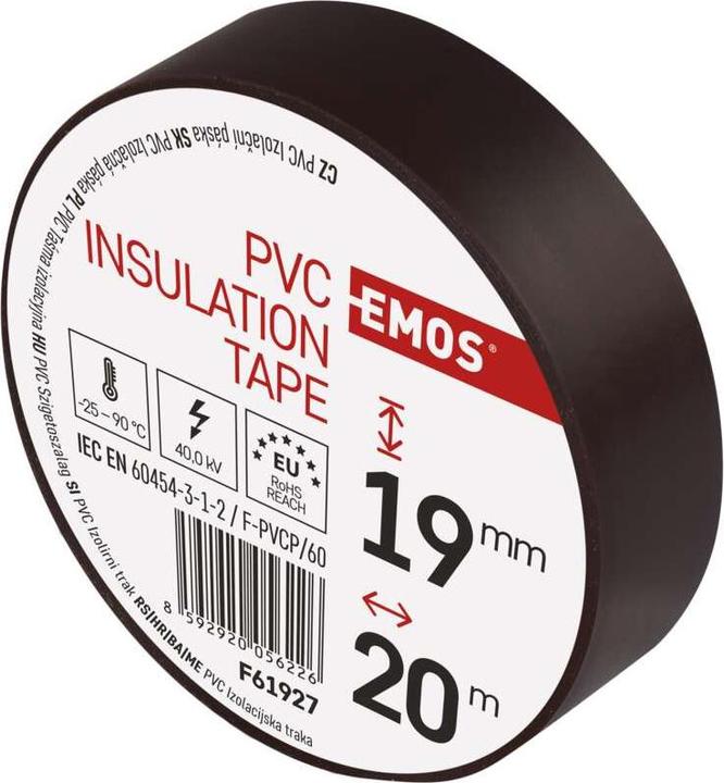 Actual product image Emos Insulating tape PVC 19mm/20m Brown (19 mm)