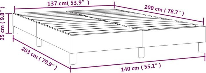 Produktbild vidaXL Boxspringbett (180 x 210 cm)