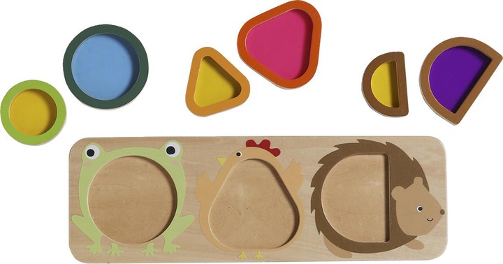 Immagine prodotto Vertbaudet Lavagna per bambini con figure di animali in legno FSC