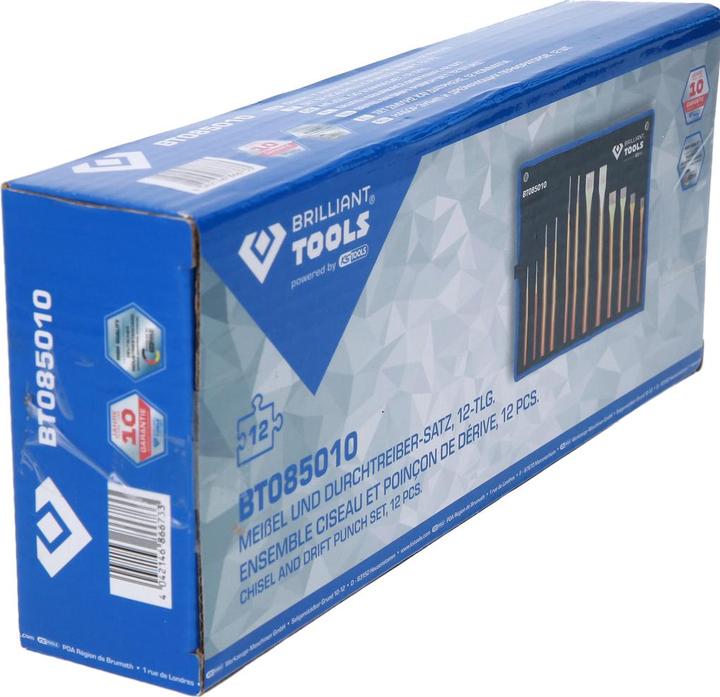 Actual product image KS Tools Chisel and punch set 12 pieces