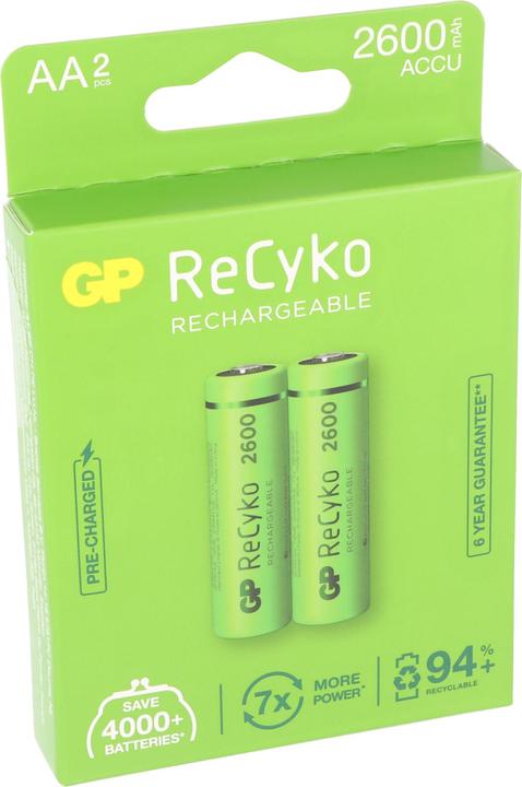 GP Batteries ReCyko (2 pcs., AA, 2600 mAh)