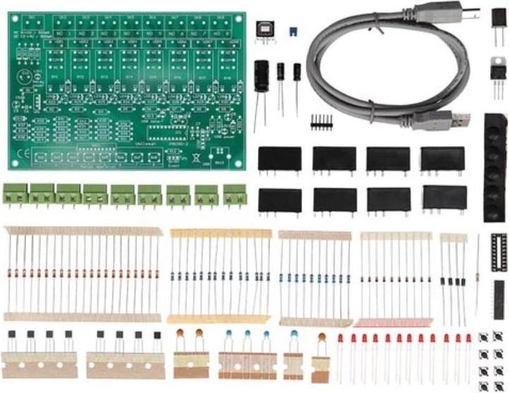 Produktbild Whadda 8-Kanal-USB-Relay-Karte